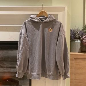 Size XS oversized flower hoodie.